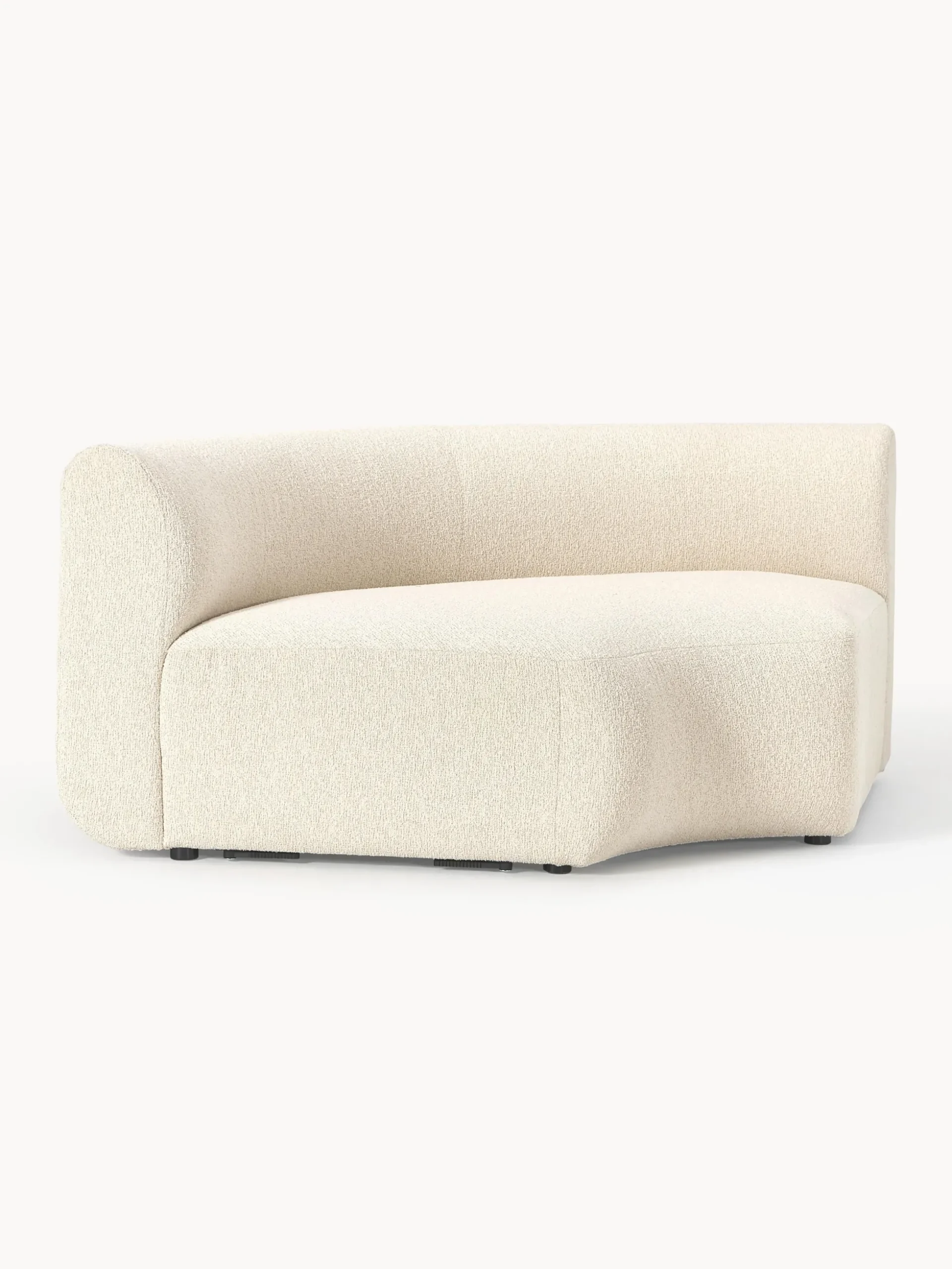 Modulo angolare curvo in bouclé Sofia