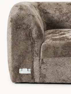Modulo angolare curvo in teddy-bouclé Wolke