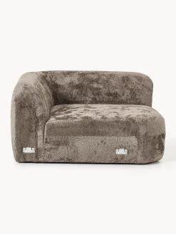 Modulo angolare curvo in teddy-bouclé Wolke