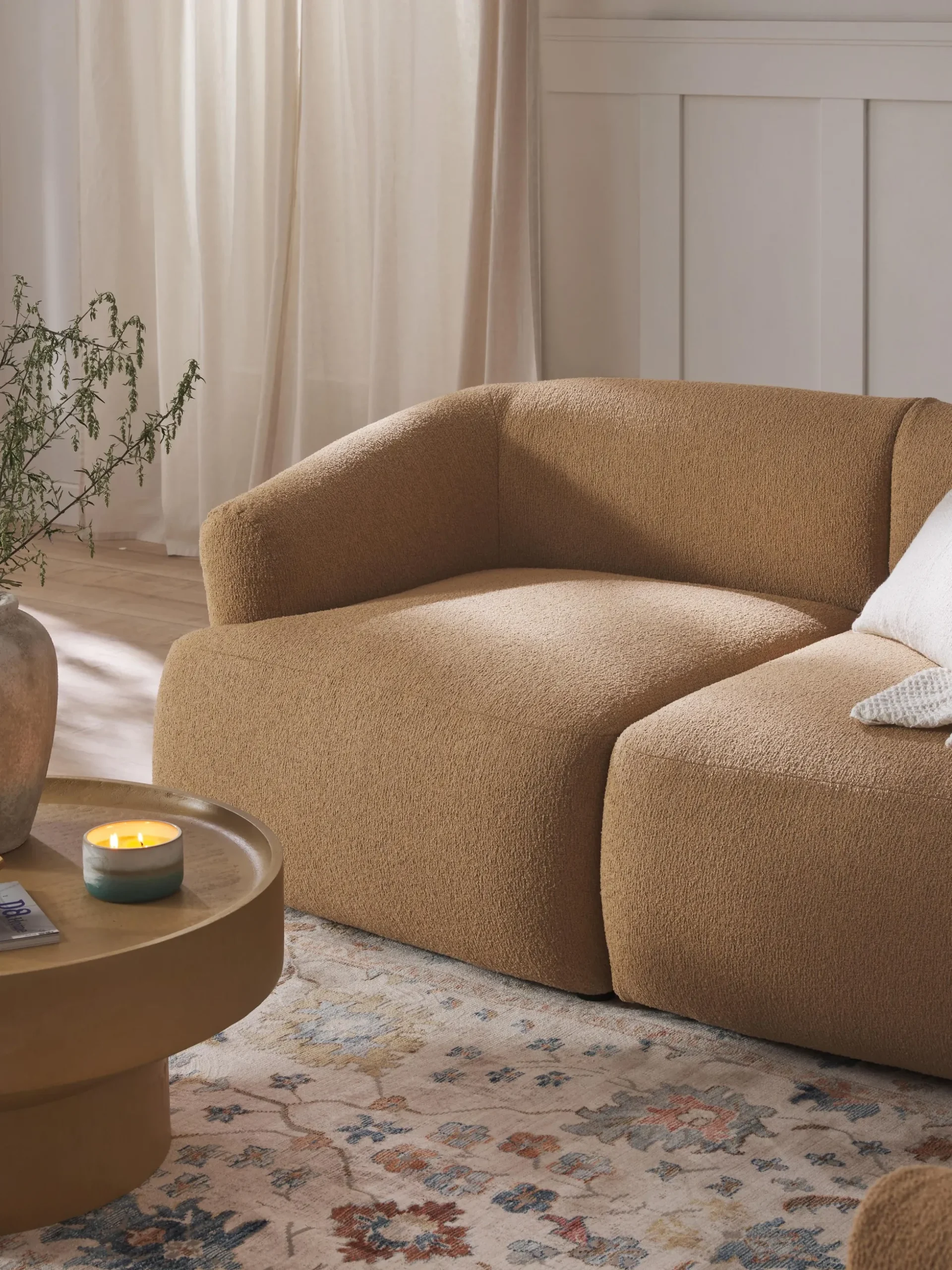 Modulo angolare in bouclé Sofia