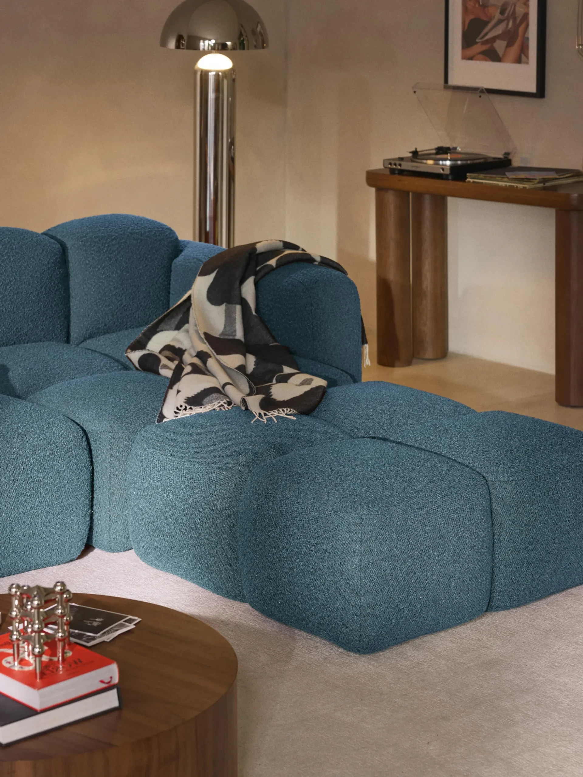 Modulo angolare in bouclé Tayla