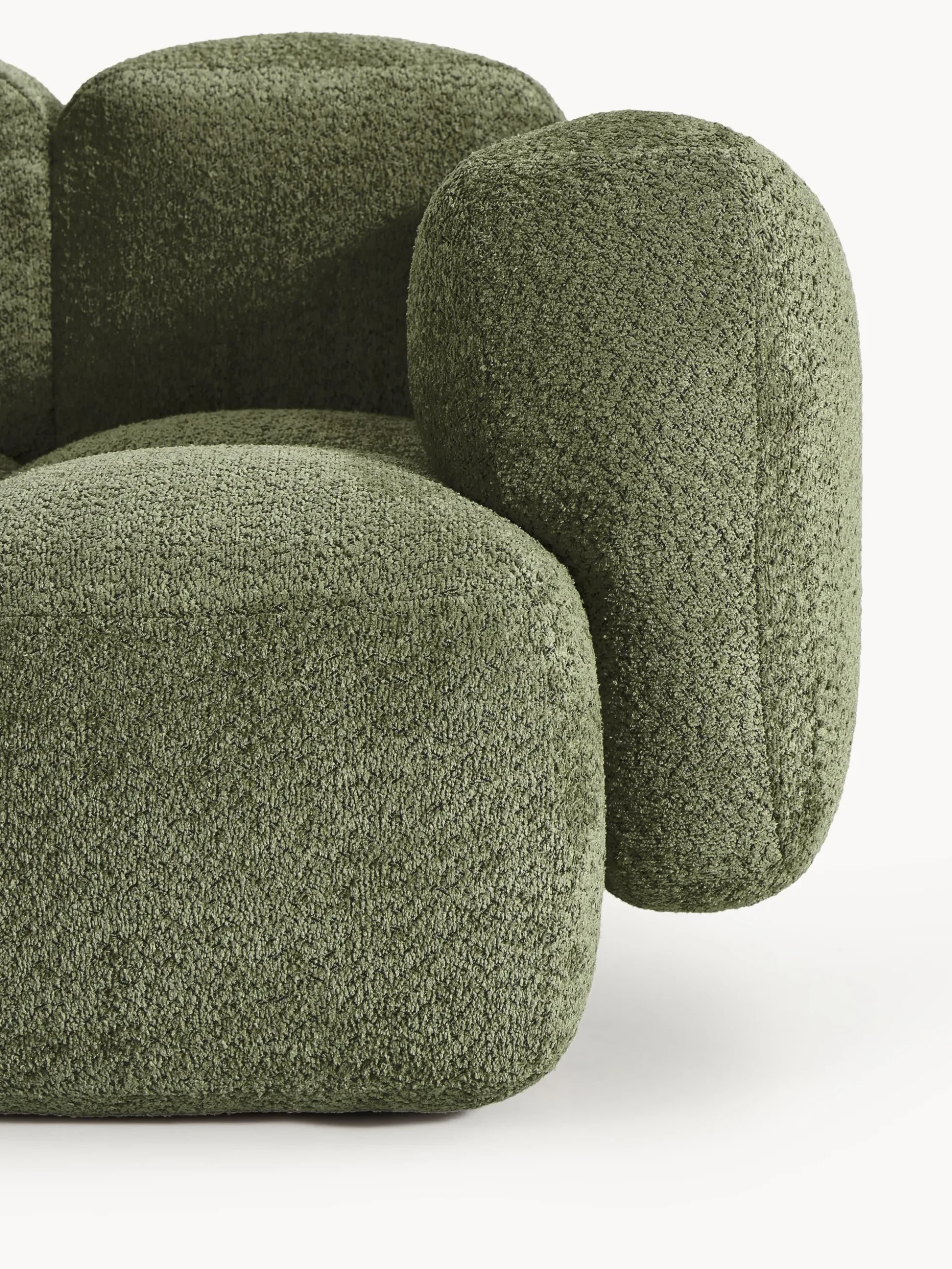 Modulo angolare in teddy-bouclé Tayla