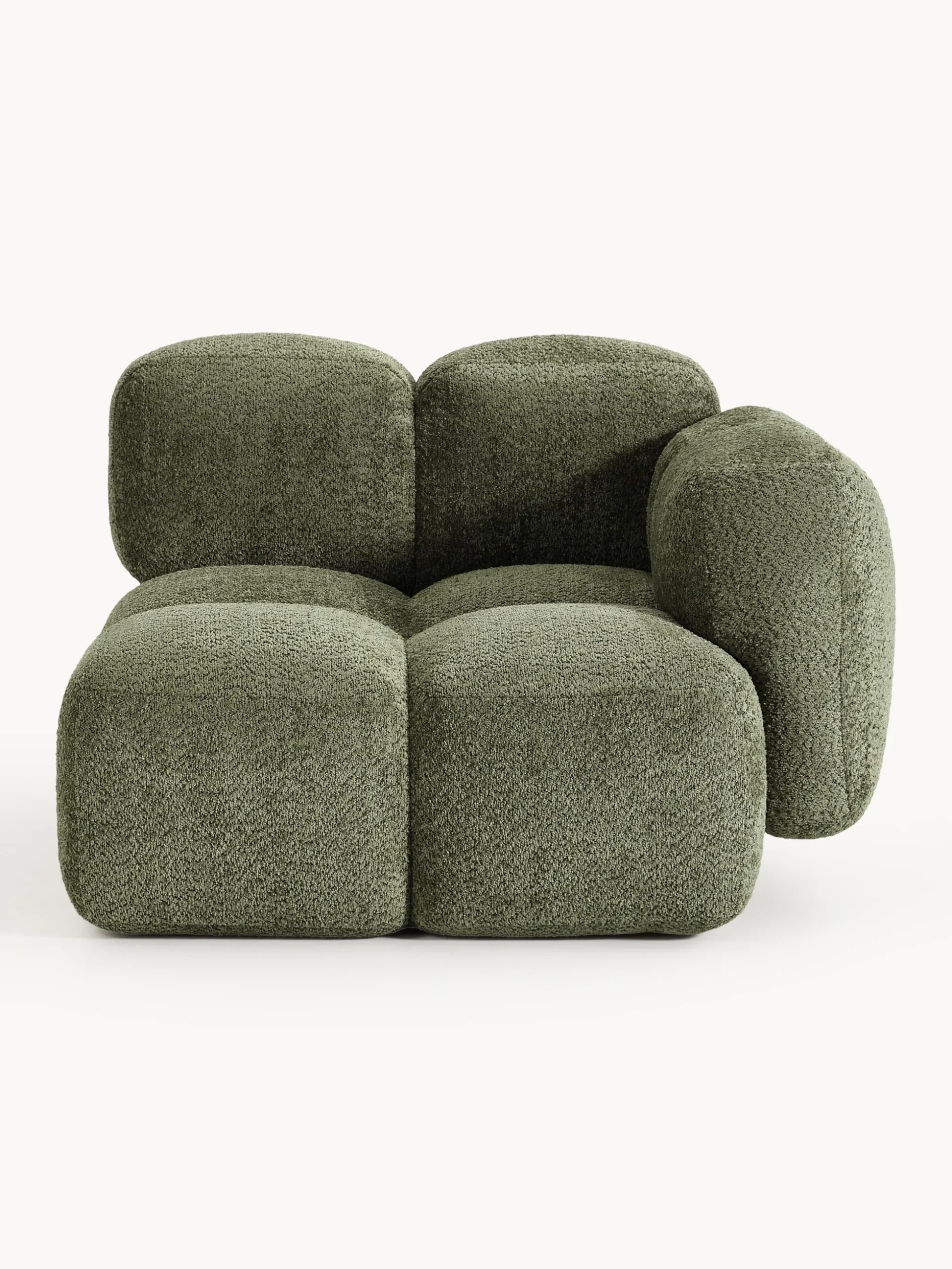 Modulo angolare in teddy-bouclé Tayla