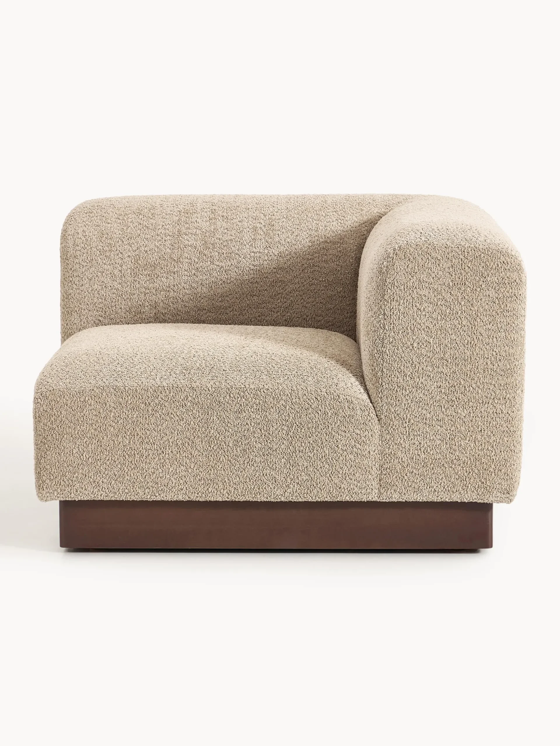 Modulo angolare in teddy bouclé Natalie