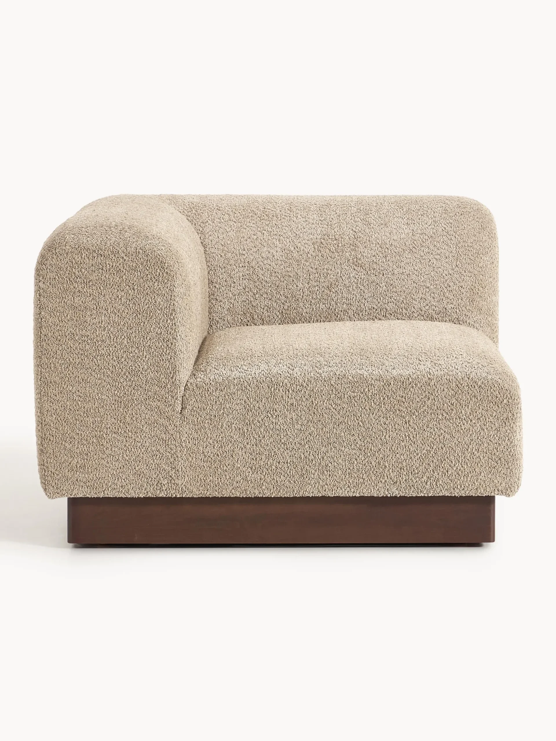 Modulo angolare in teddy bouclé Natalie