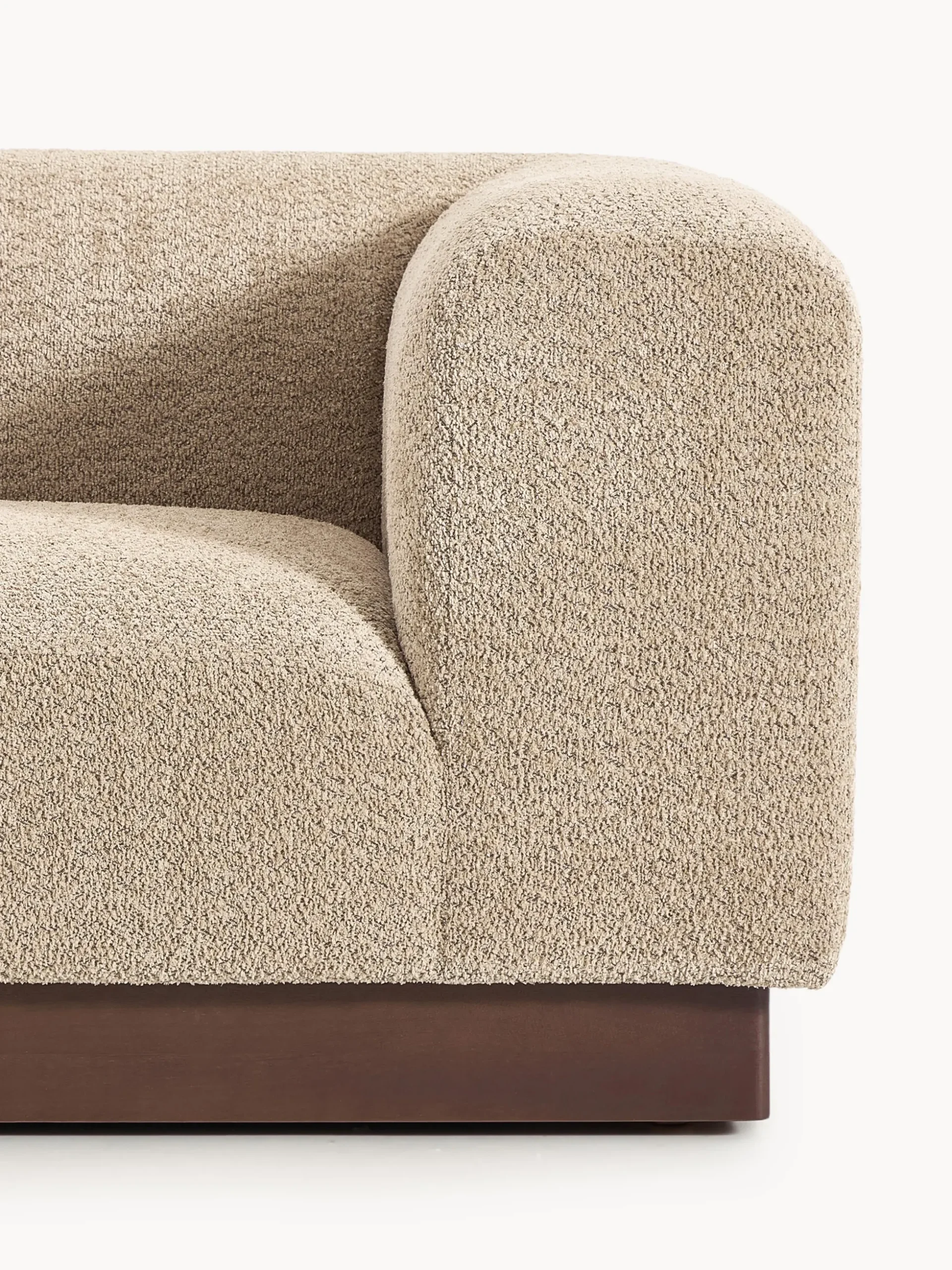 Modulo angolare in teddy bouclé Natalie