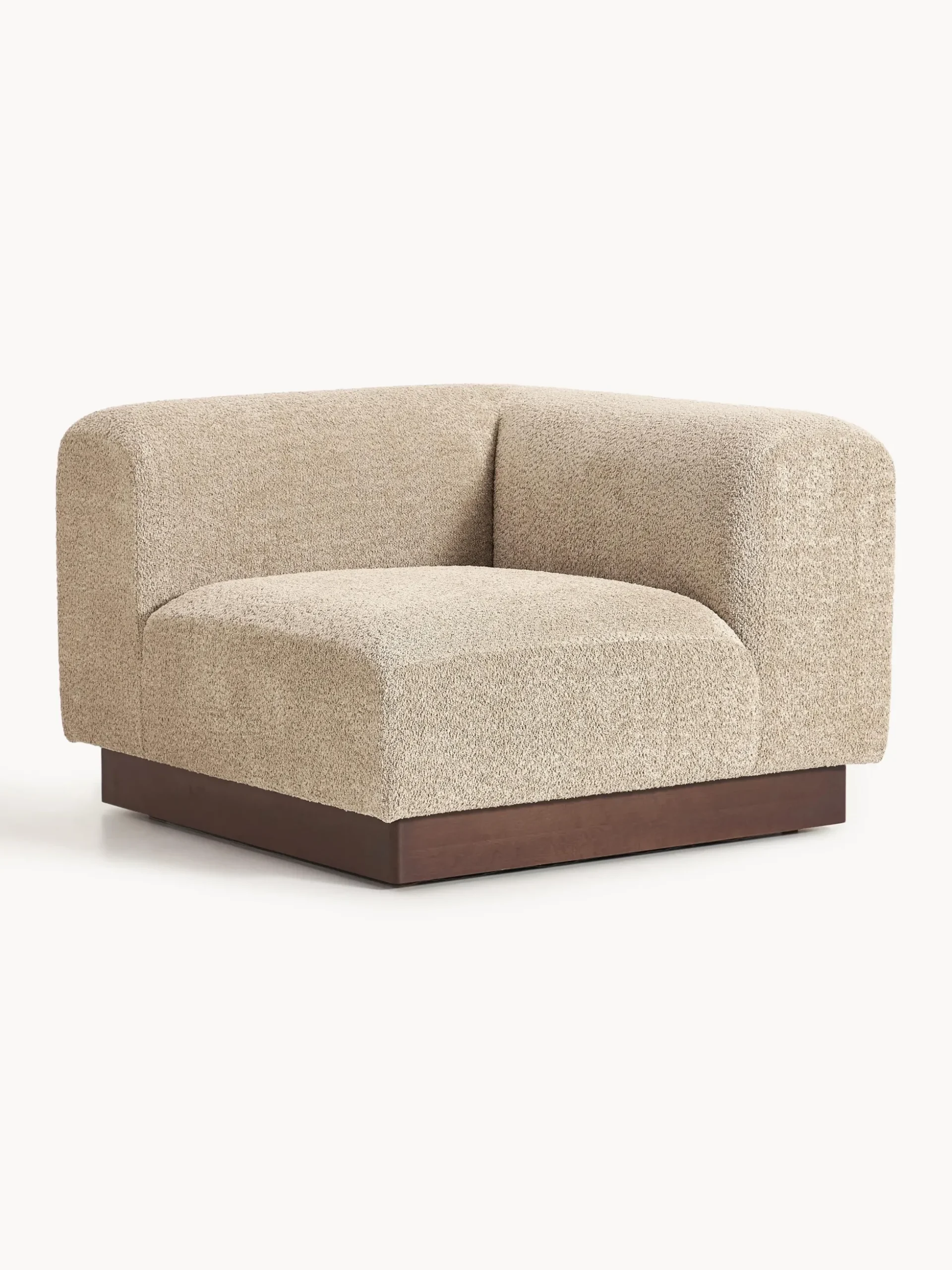 Modulo angolare in teddy bouclé Natalie