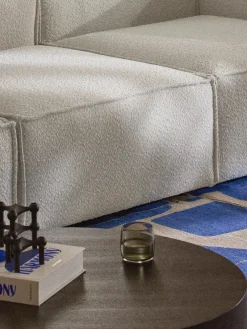 Modulo centrale in bouclé Lennon