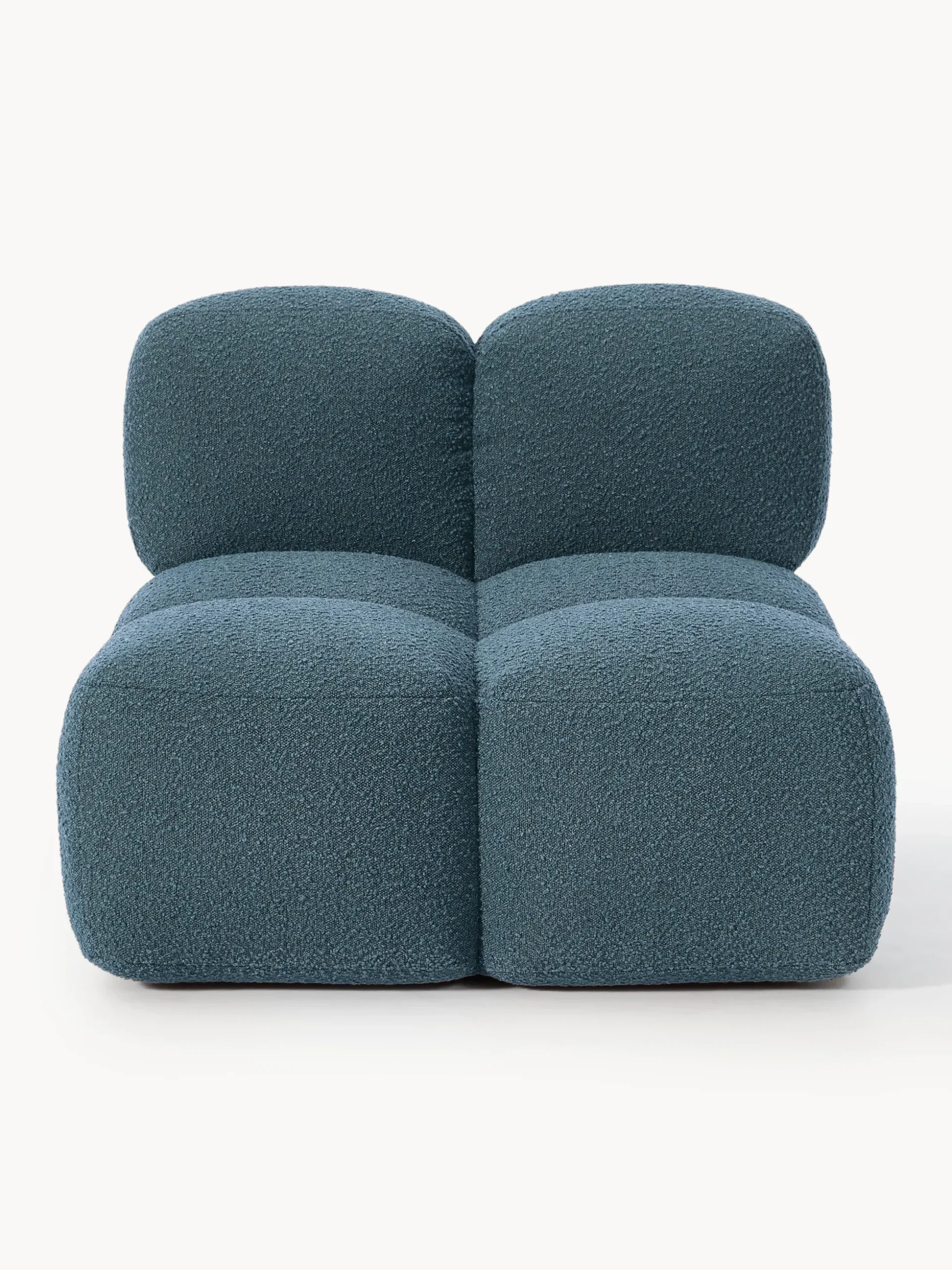 Modulo centrale in bouclé Tayla