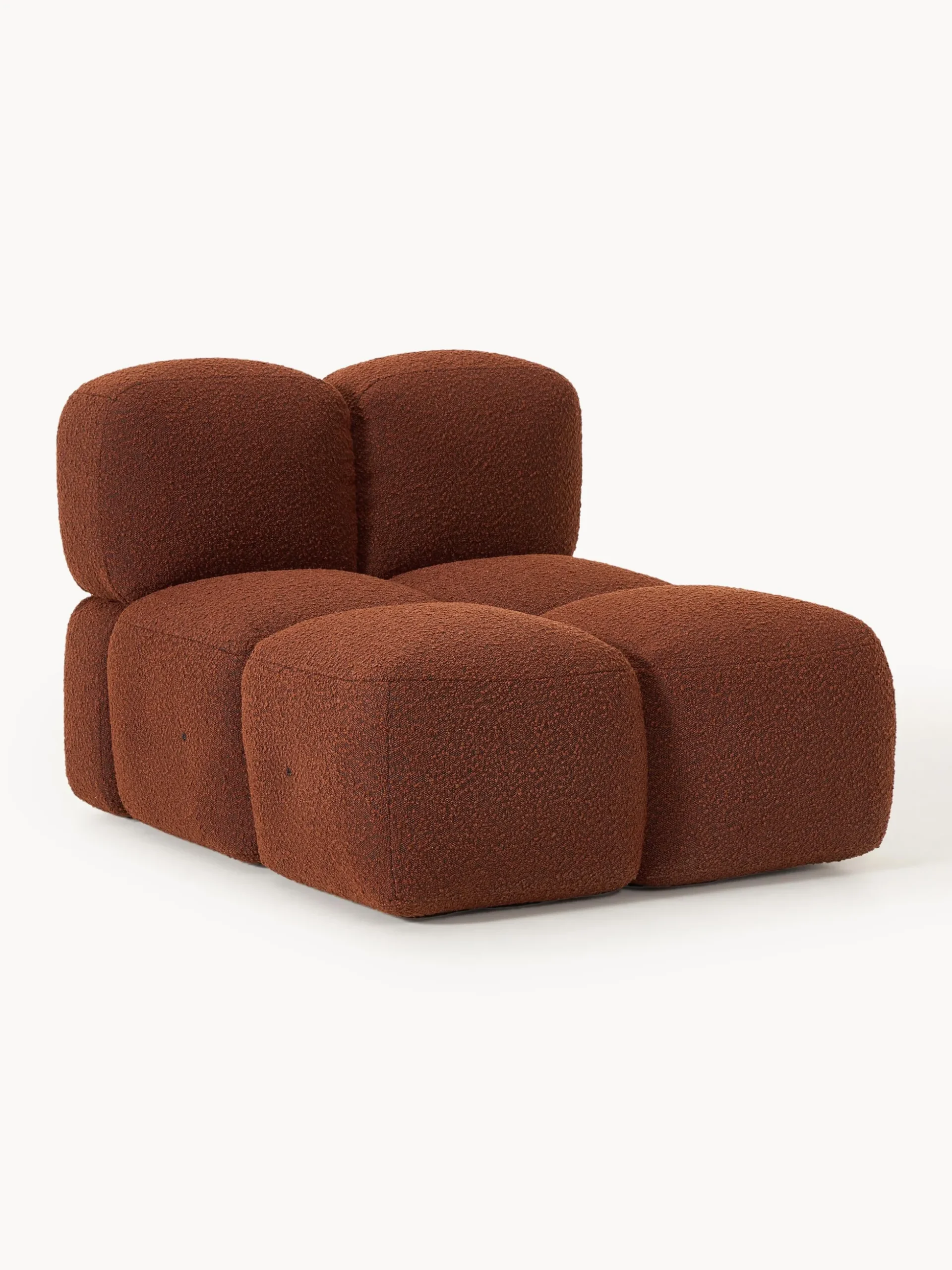 Modulo centrale in bouclé Tayla