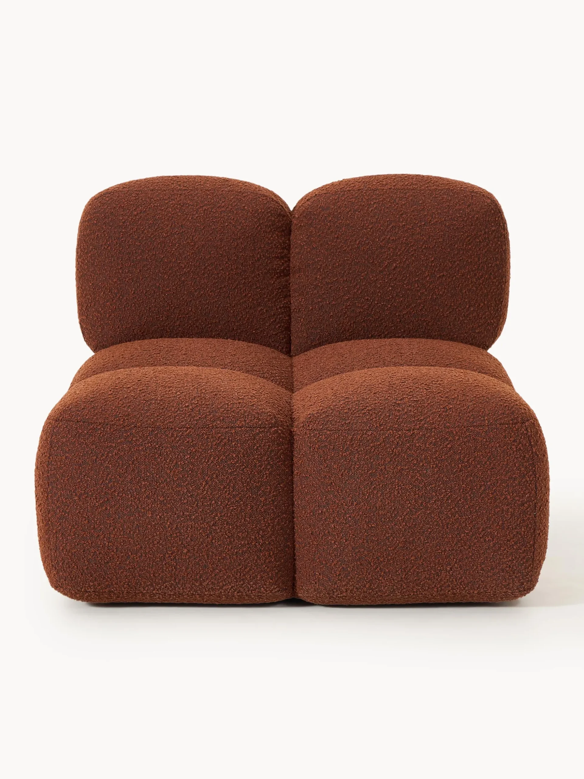 Modulo centrale in bouclé Tayla