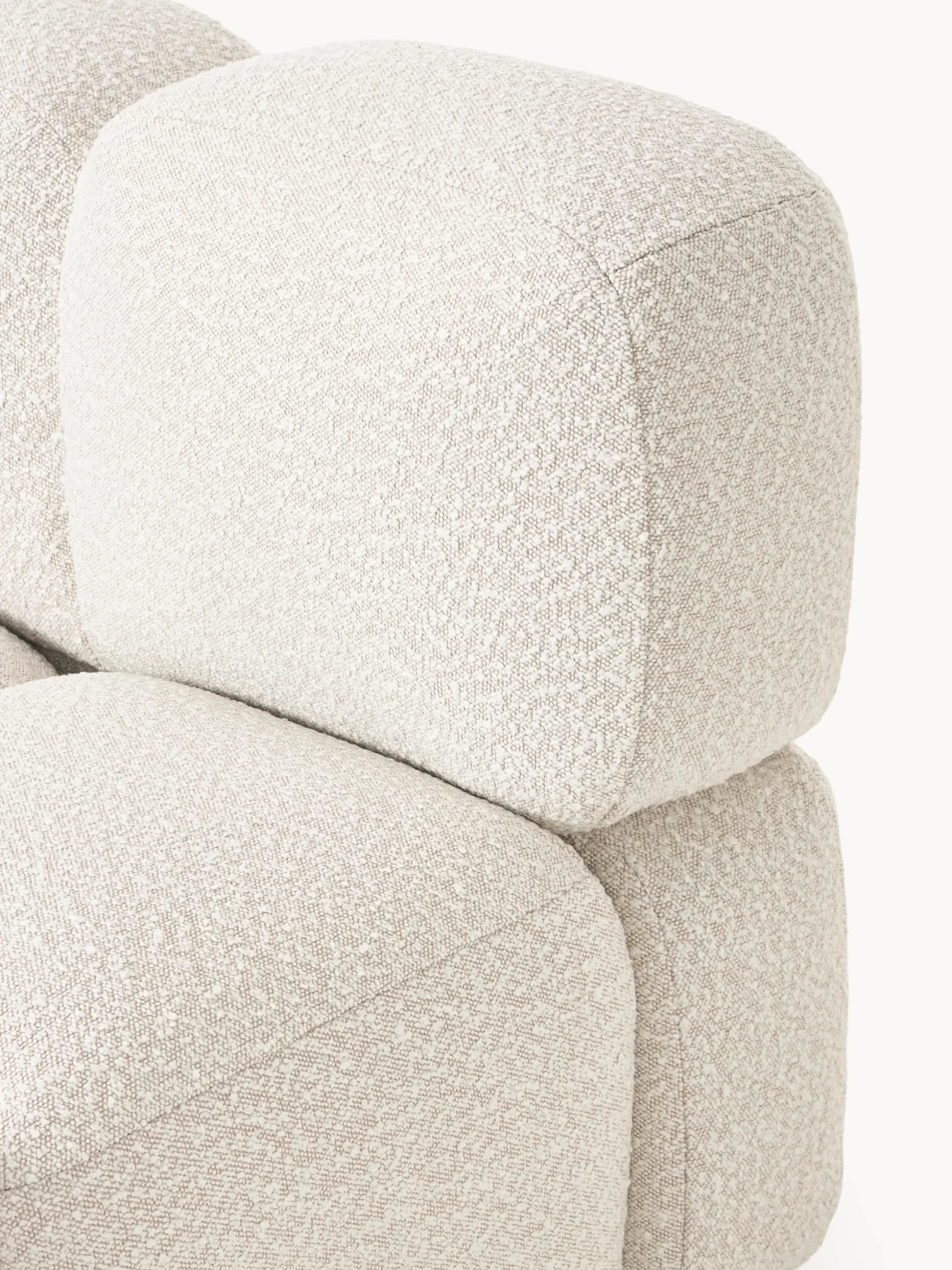 Modulo centrale in bouclé Tayla