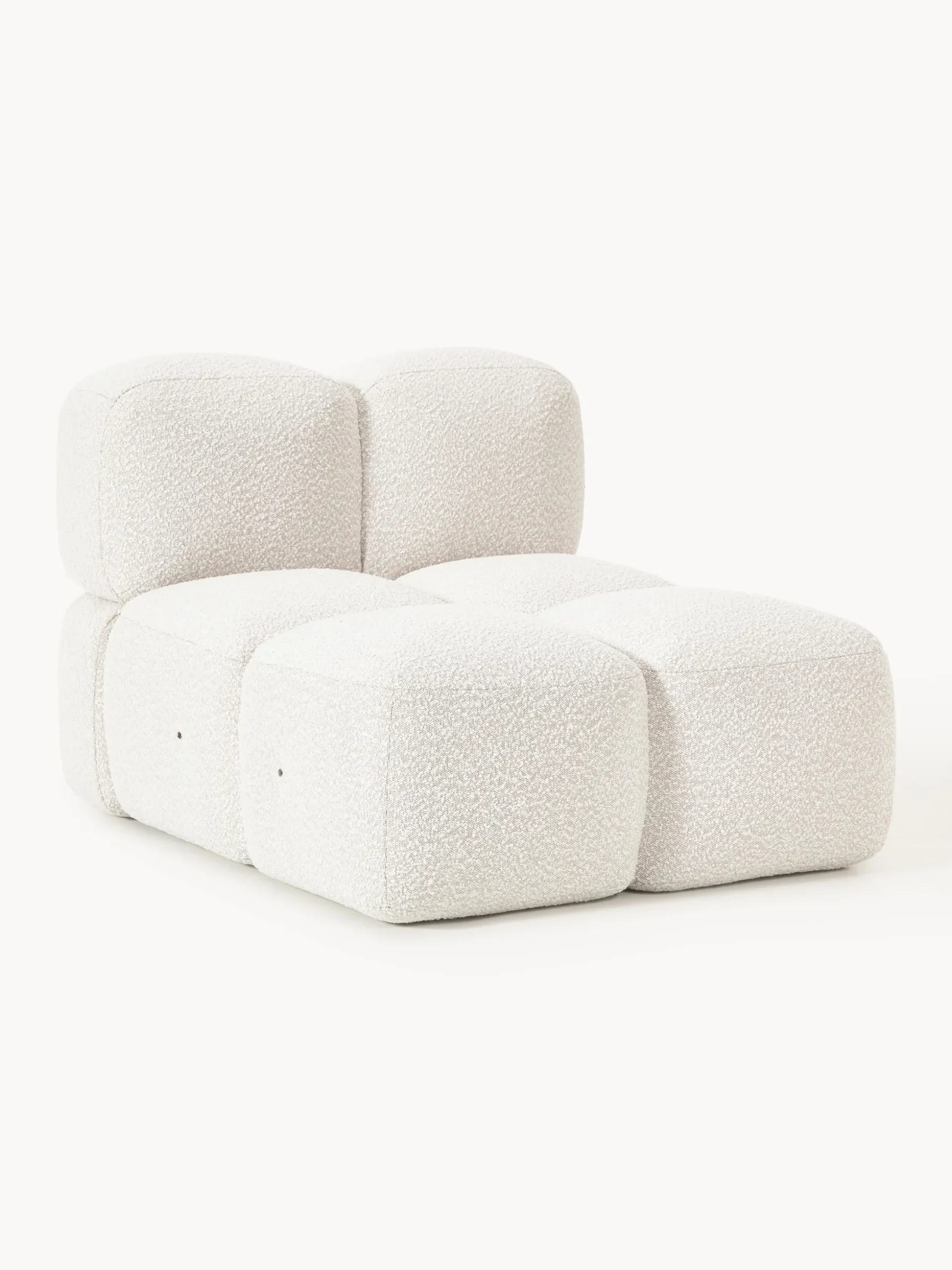 Modulo centrale in bouclé Tayla