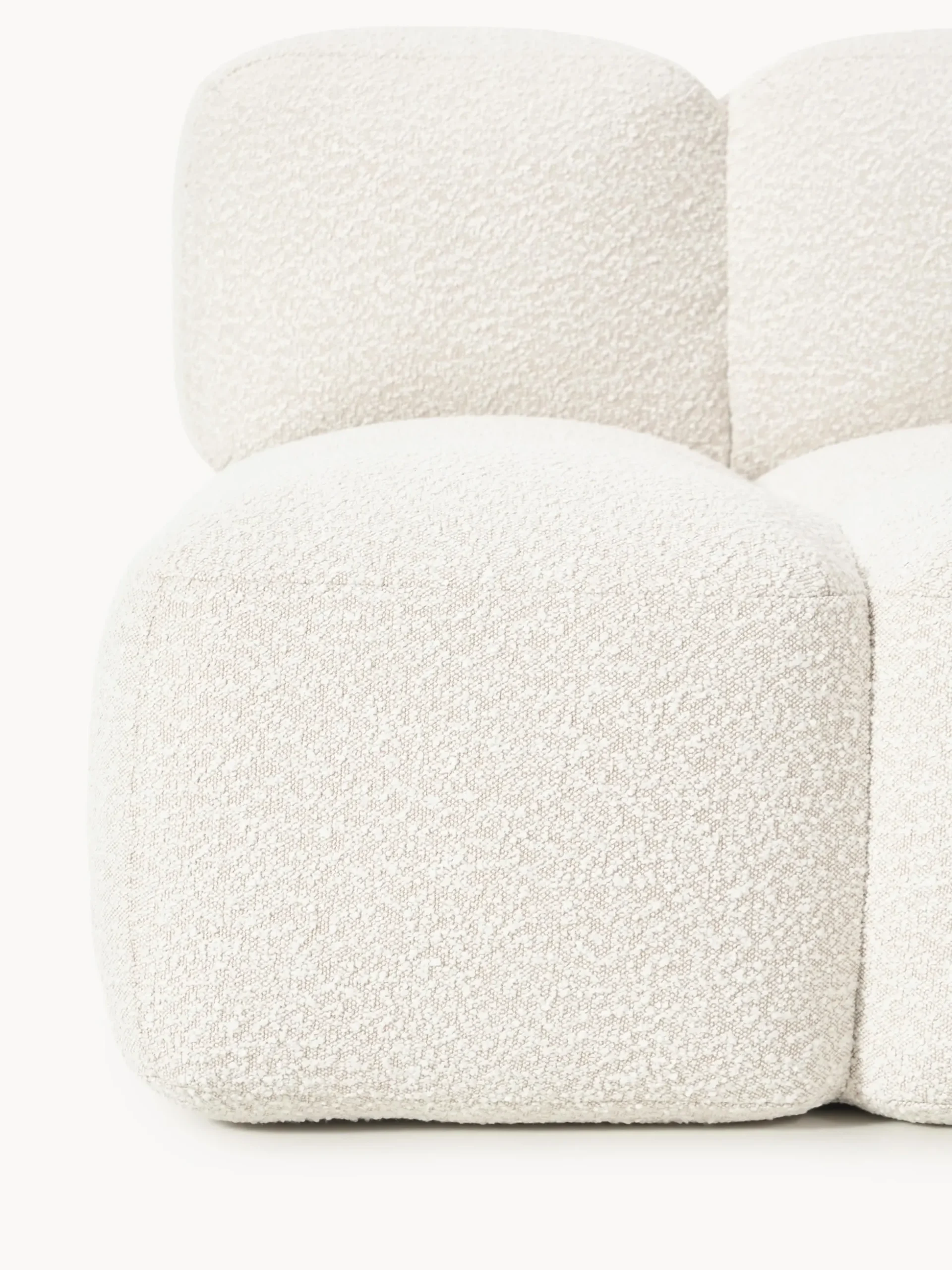 Modulo centrale in bouclé Tayla