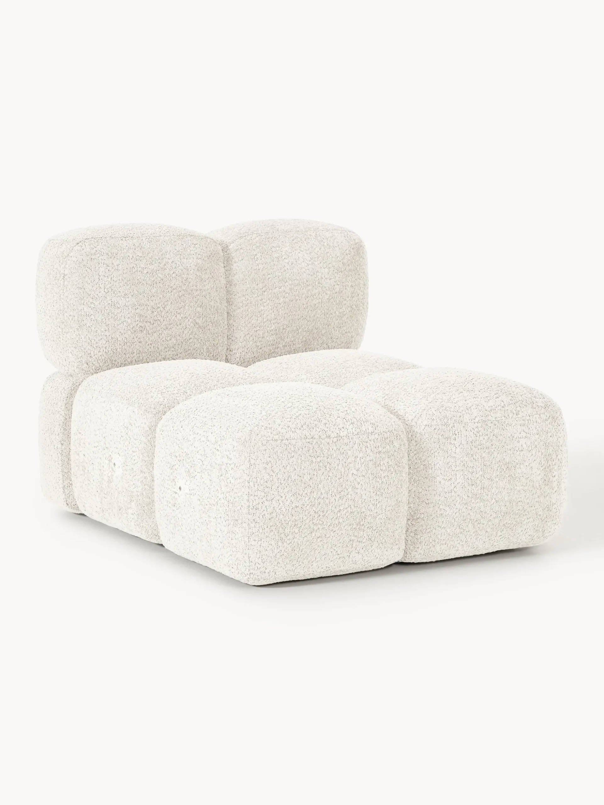 Modulo centrale in teddy-bouclé Tayla