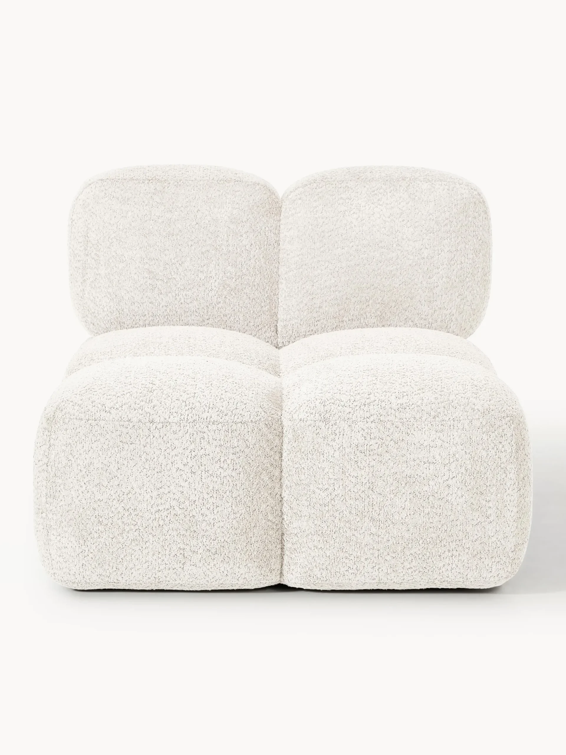 Modulo centrale in teddy-bouclé Tayla