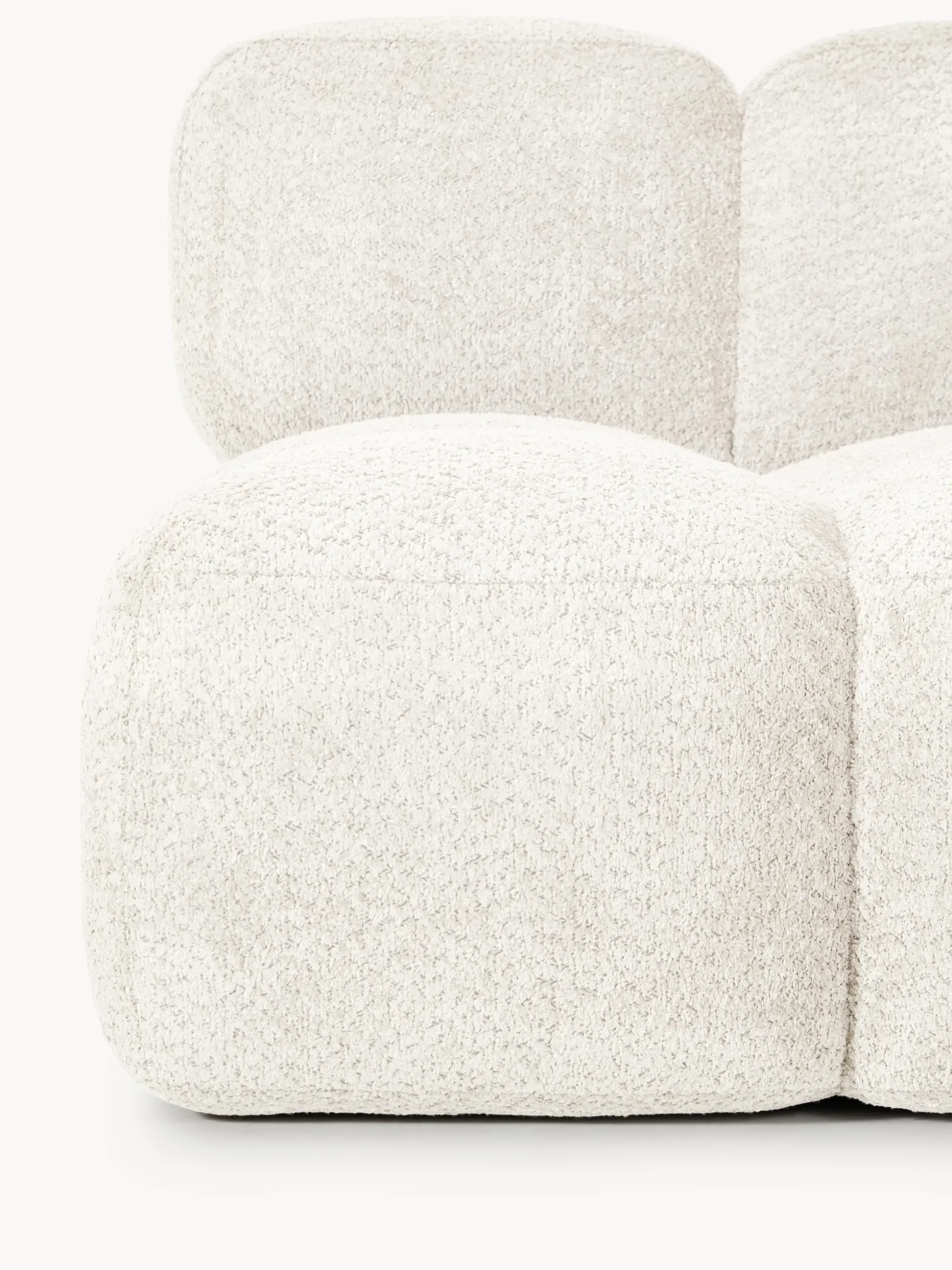 Modulo centrale in teddy-bouclé Tayla