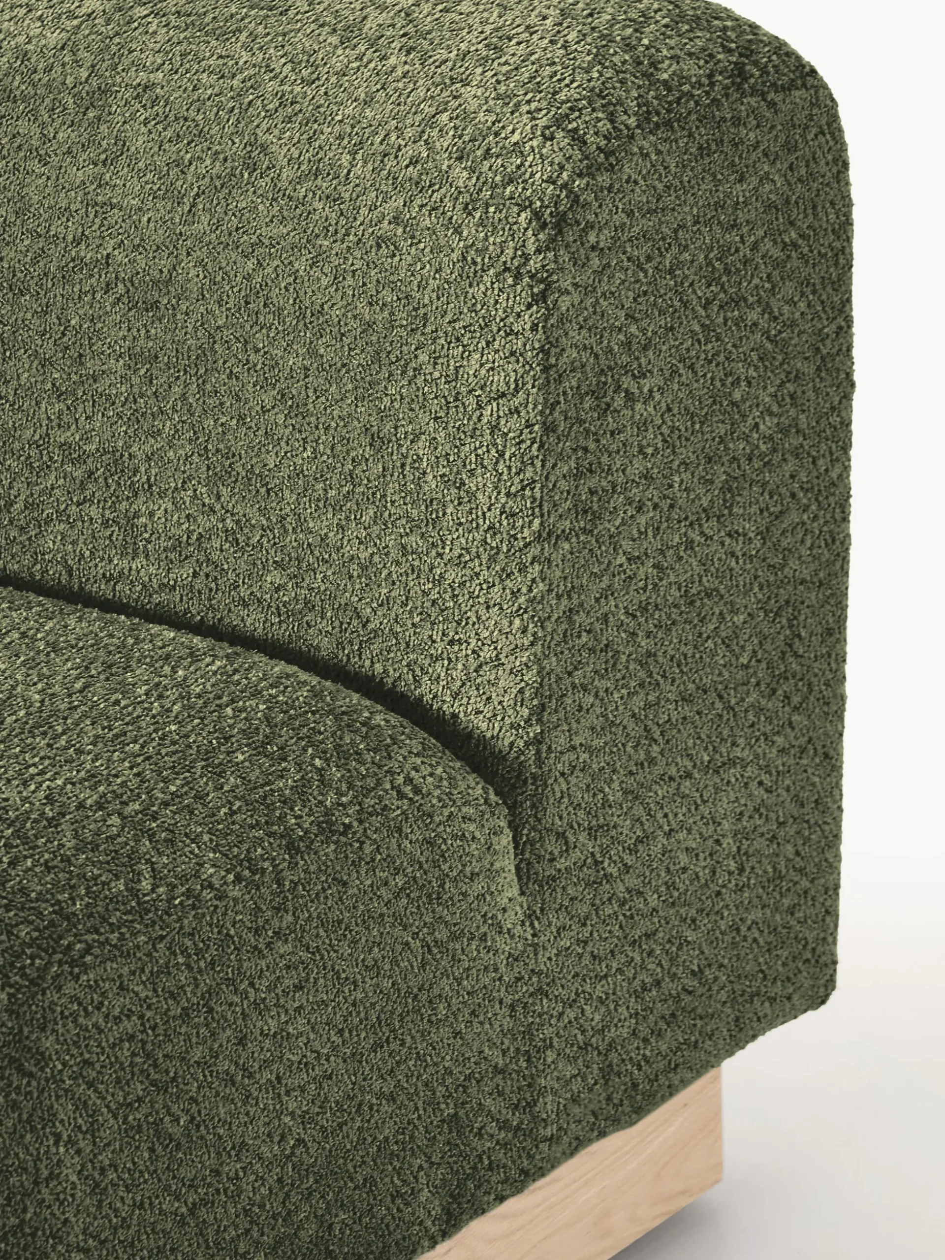 Modulo centrale in teddy bouclé Natalie