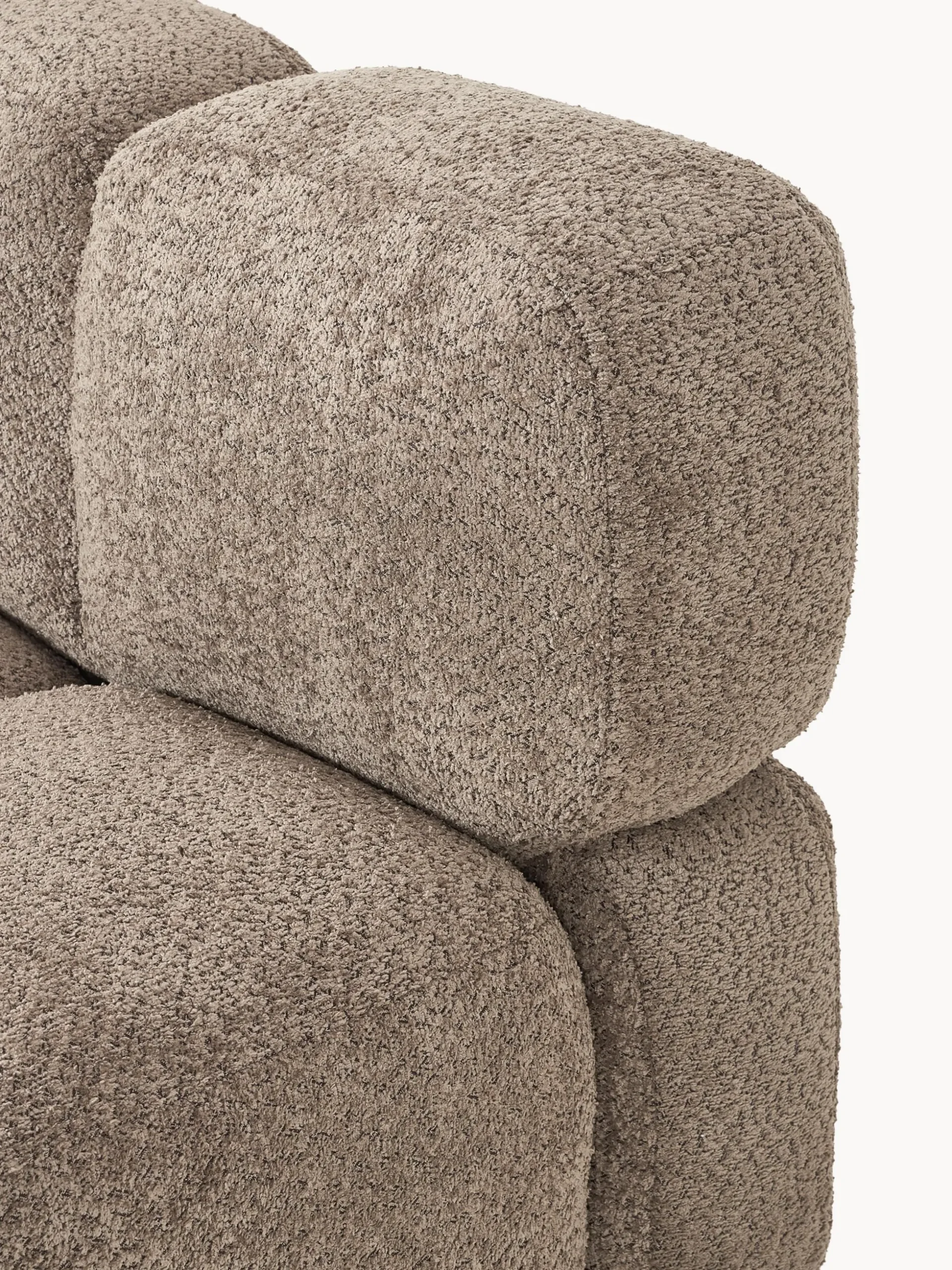 Modulo centrale in teddy-bouclé Tayla