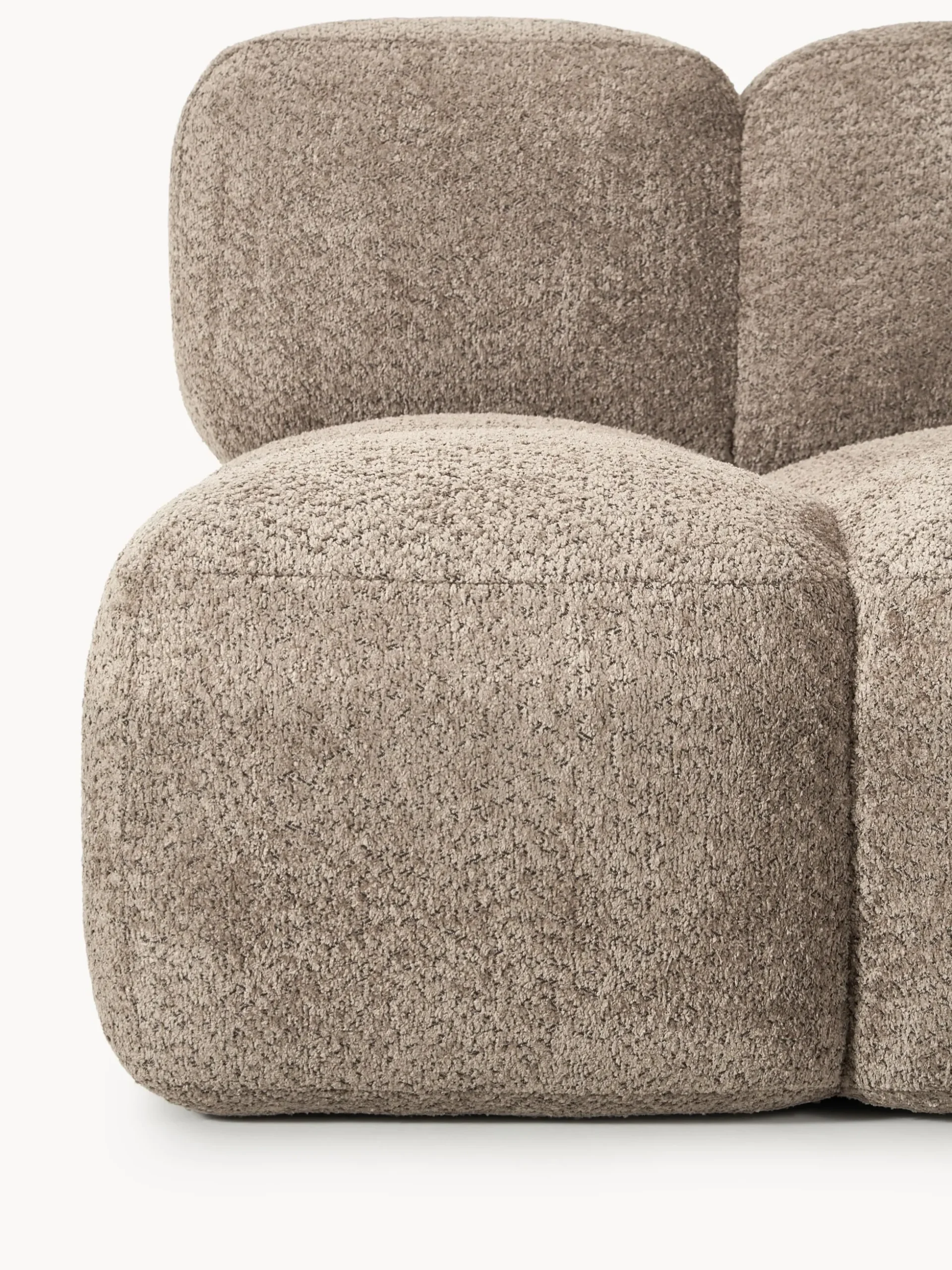 Modulo centrale in teddy-bouclé Tayla