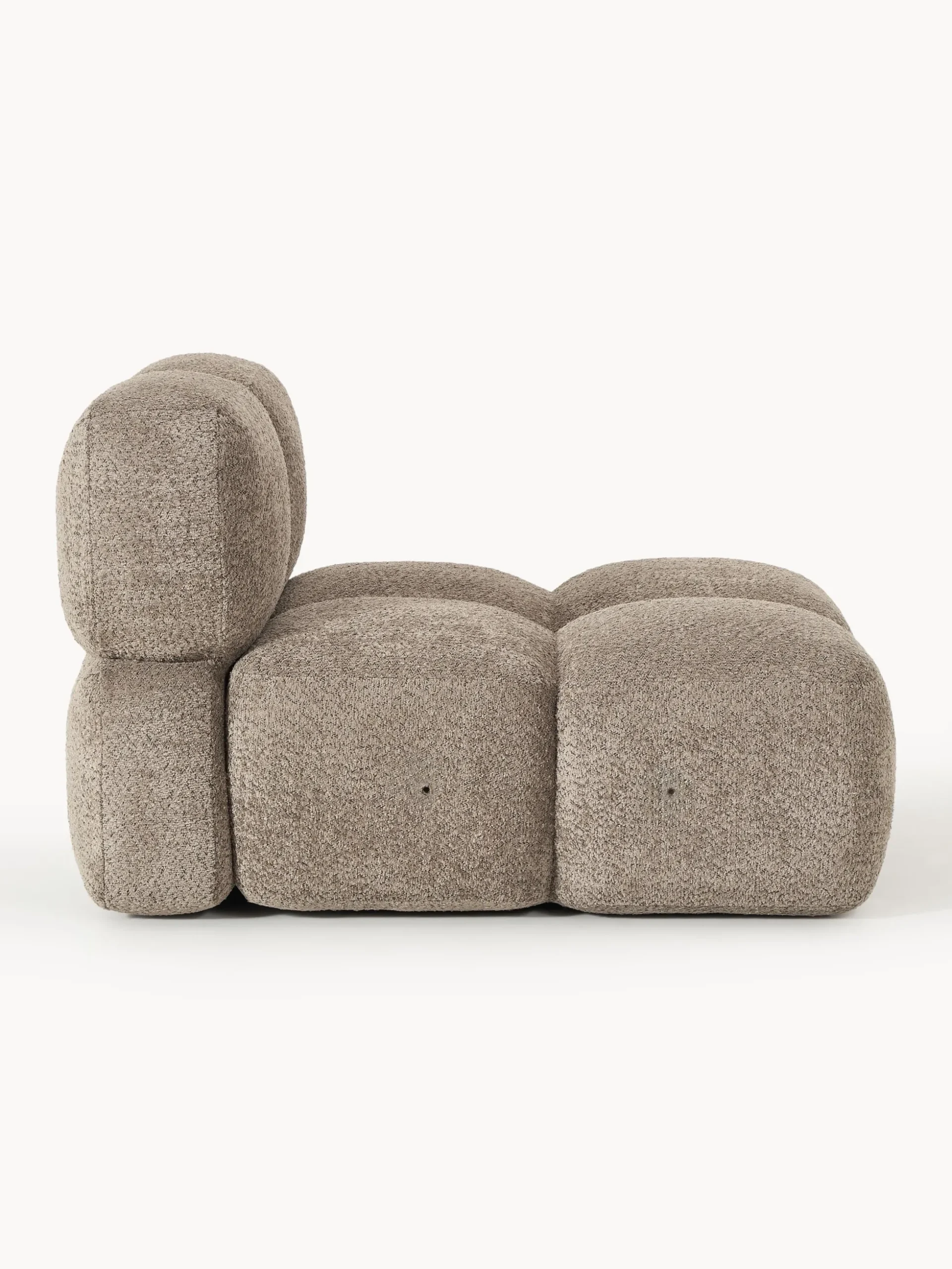 Modulo centrale in teddy-bouclé Tayla