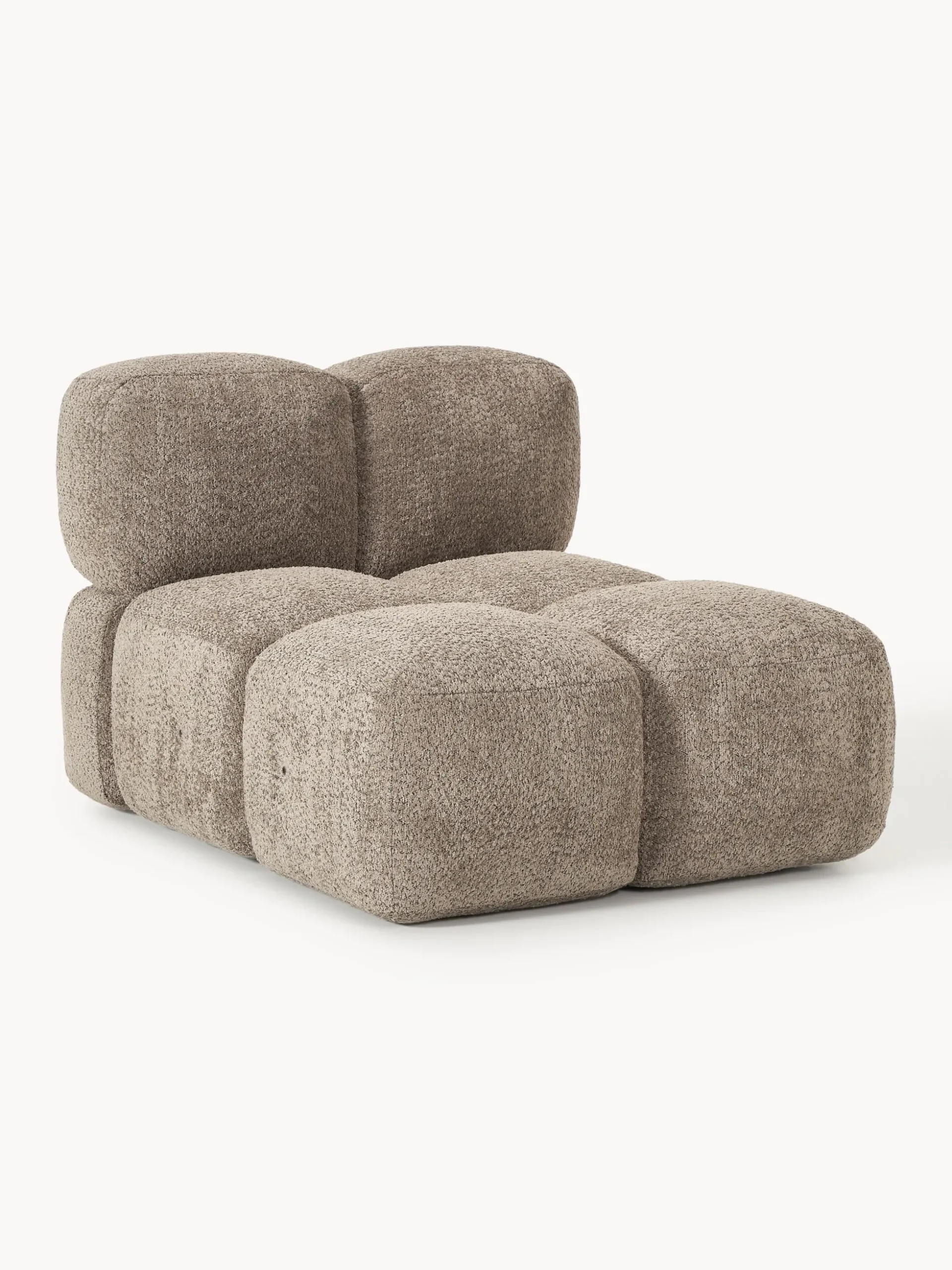 Modulo centrale in teddy-bouclé Tayla
