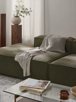 Modulo chaise loungue in bouclé Lennon