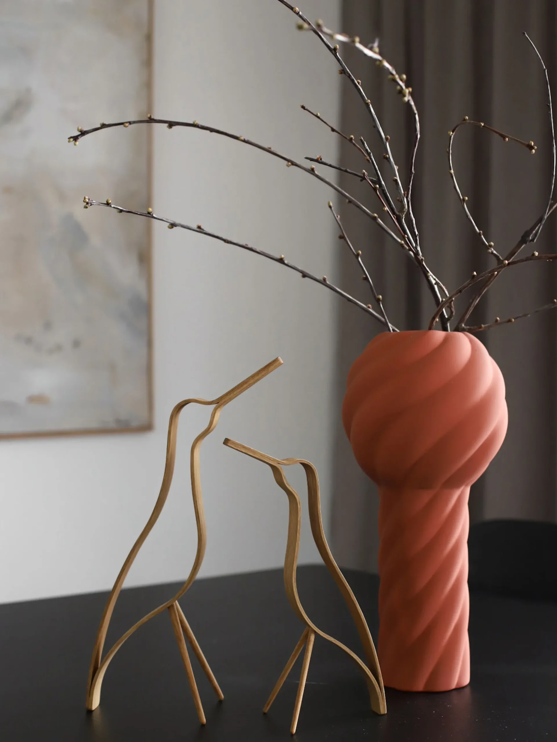 Oggetto decorativo fatto a mano Woody Bird