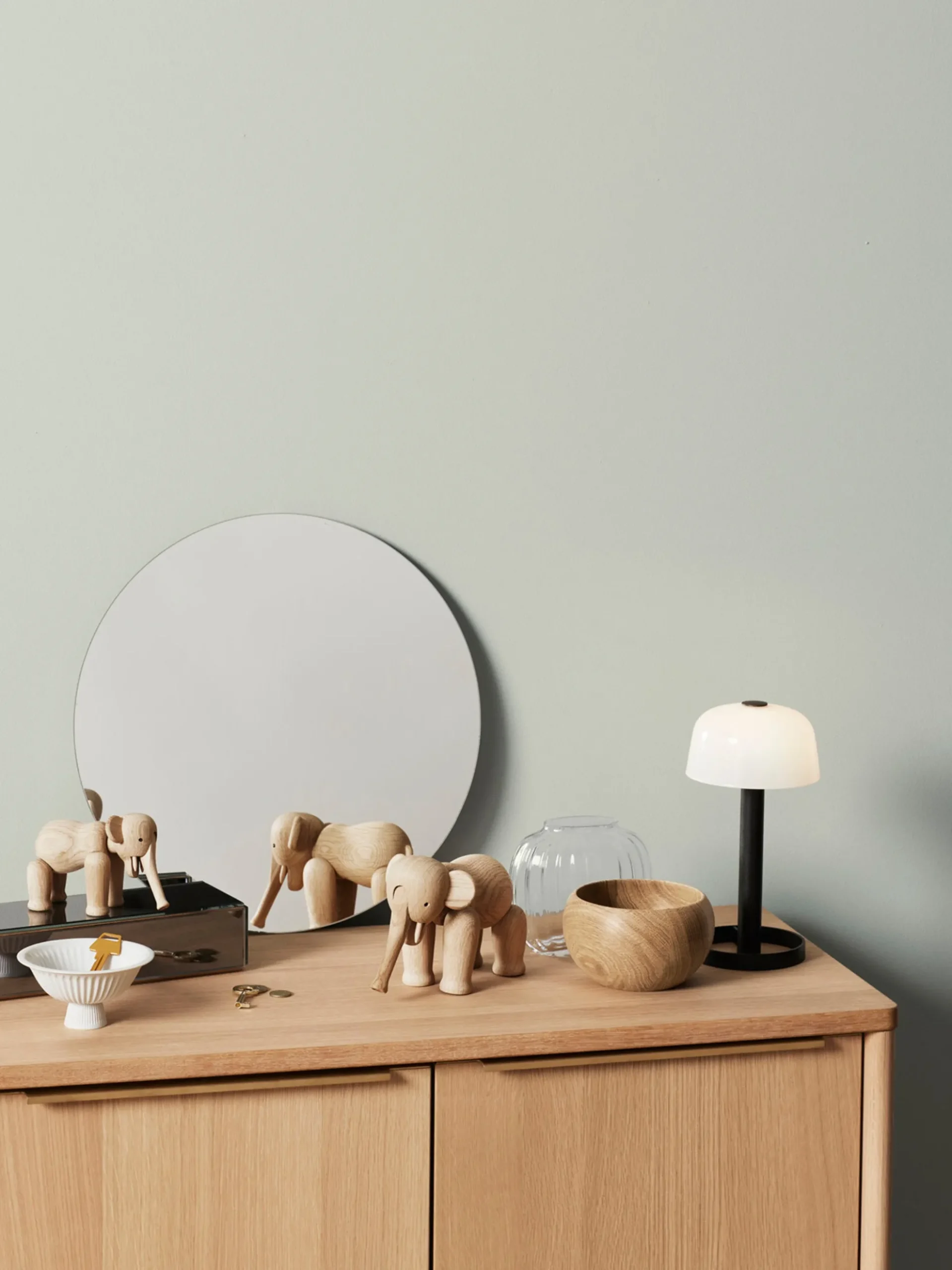 Oggetto decorativo in legno di quercia Elephant Mini