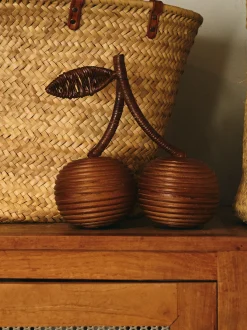 Oggetto decorativo in rattan fatto a mano Cherry