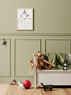 Oggetto decorativo in legno di faggio Hippo