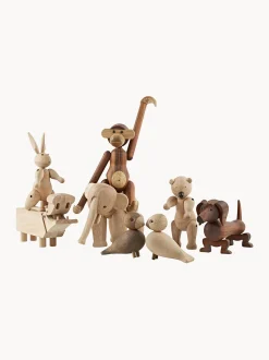 Oggetto decorativo in legno di noce fatto a mano Dog