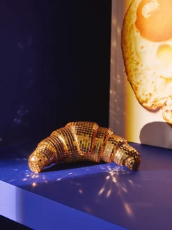 Oggetto decorativo scintillante Disco Croissant