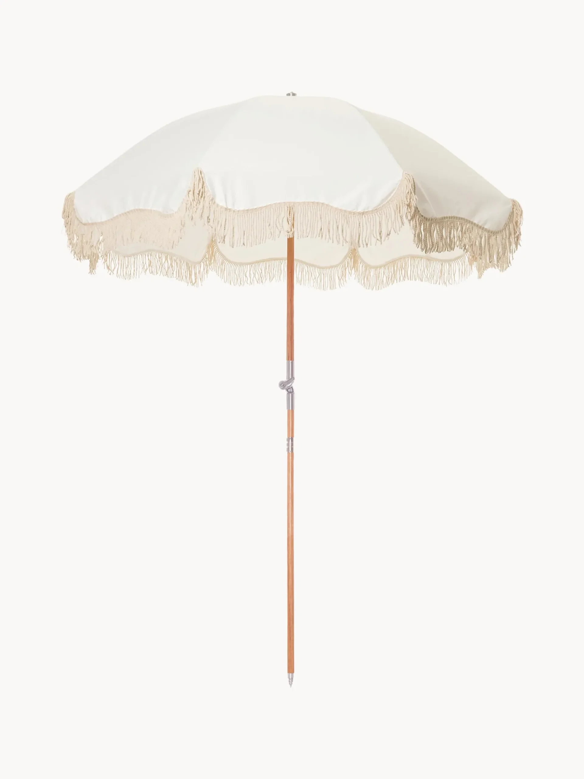 Ombrellone pieghevole con frange Retro, Ø 180 cm