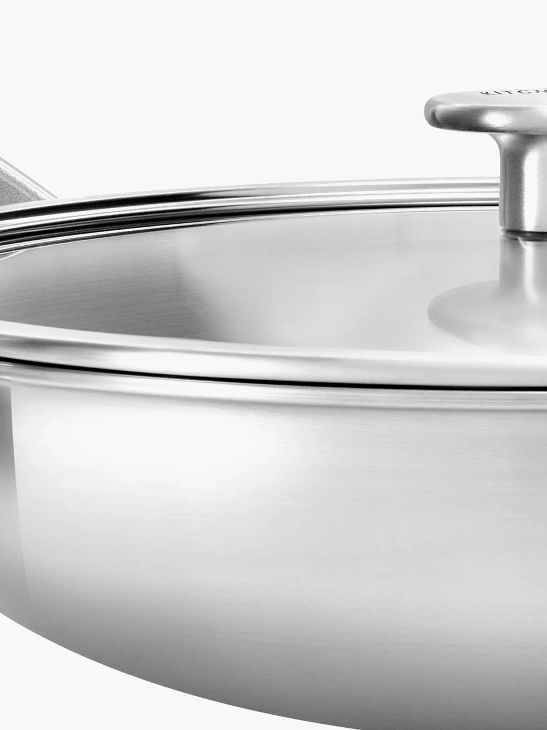 Padella wok argentata KitchenAid