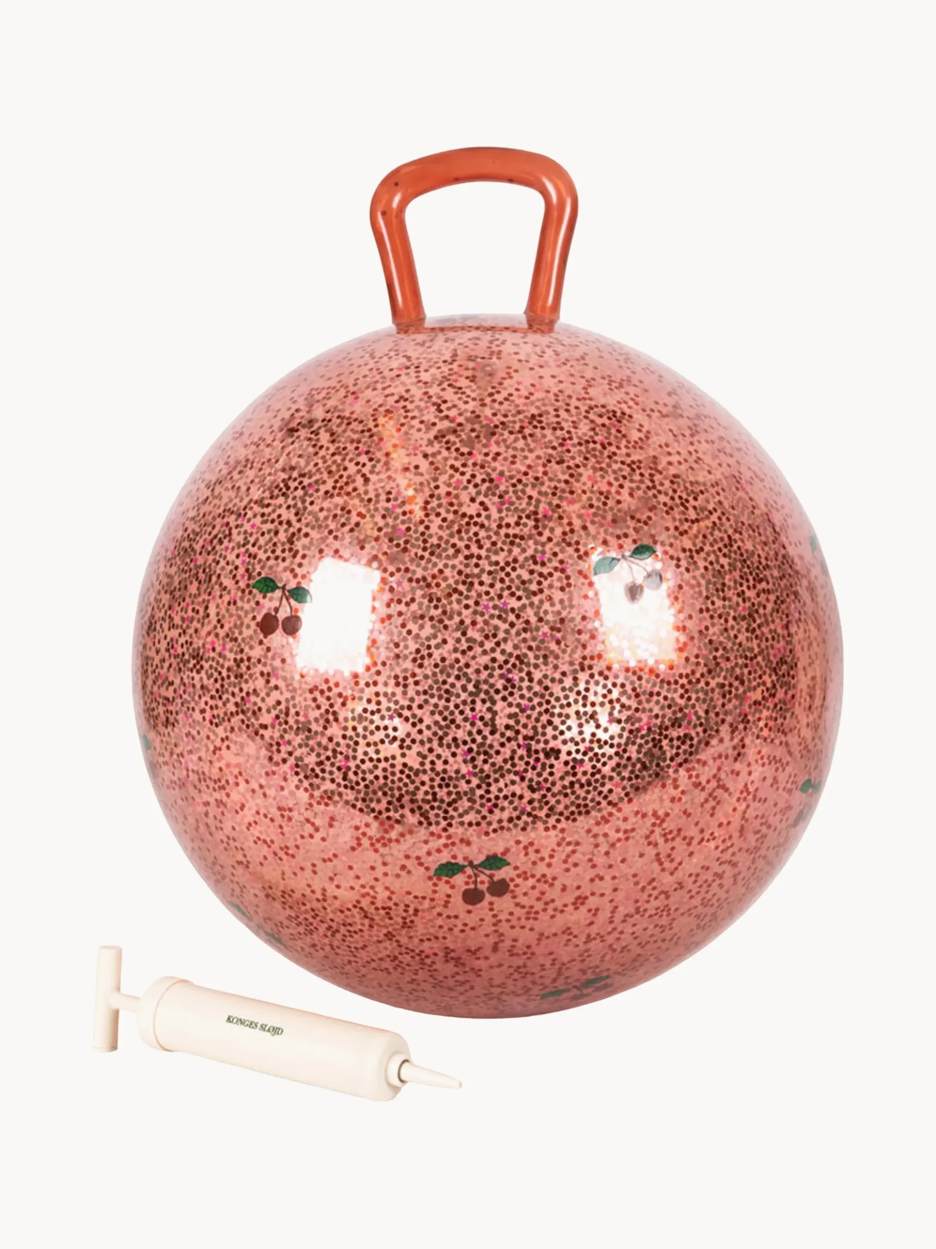 Palla rimbalzante con glitter Cherry