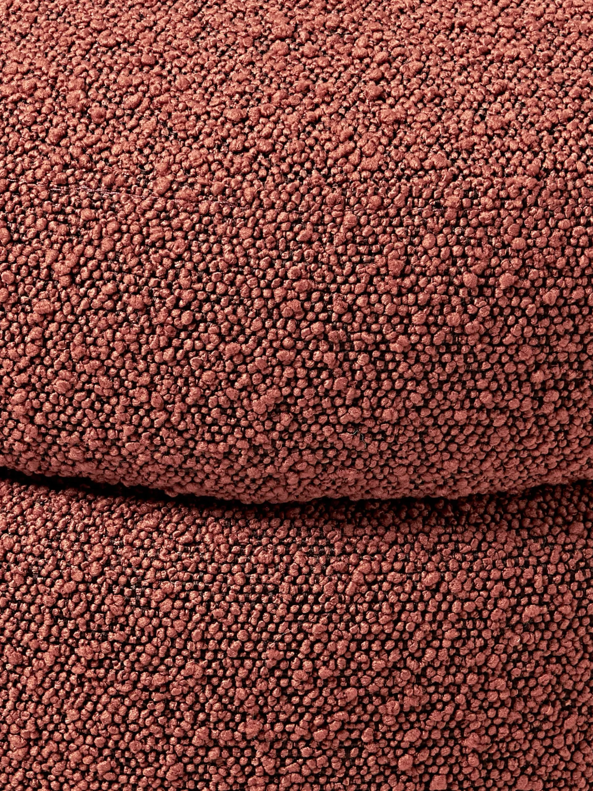 Panca imbottita in bouclé con vano contenitore Alto
