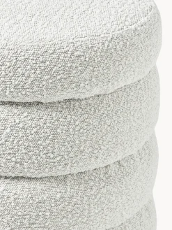 Panca imbottita in bouclé con vano contenitore Alto