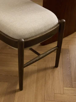 Panca imbottita in legno di quercia Imara