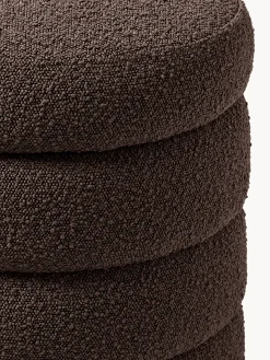 Panca imbottita in bouclé con vano contenitore Alto