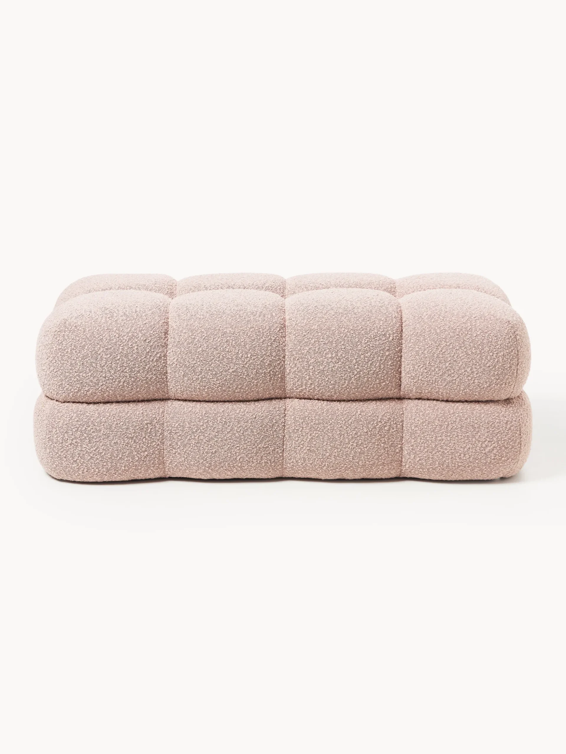 Panca imbottita in bouclé Ellie