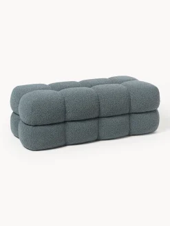 Panca imbottita in bouclé Ellie