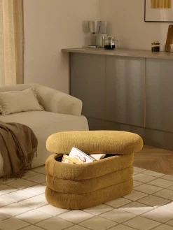 Panca piccola imbottita con vano contenitore Alto