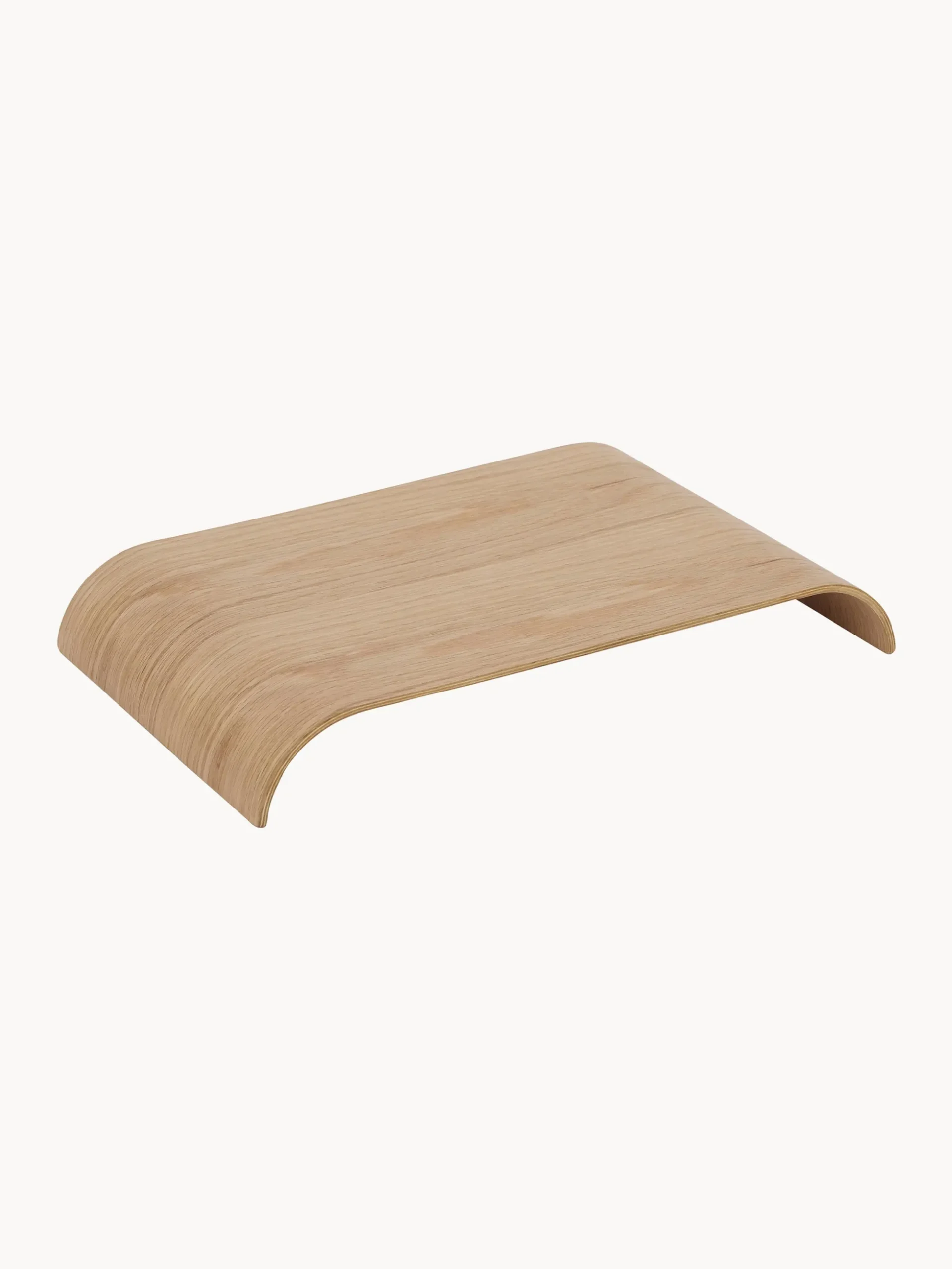 Pannello in legno di quercia per mensola da parete Curva