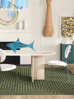 Passatoia a pelo corto lavabile Labyrinth by Jonathan Adler