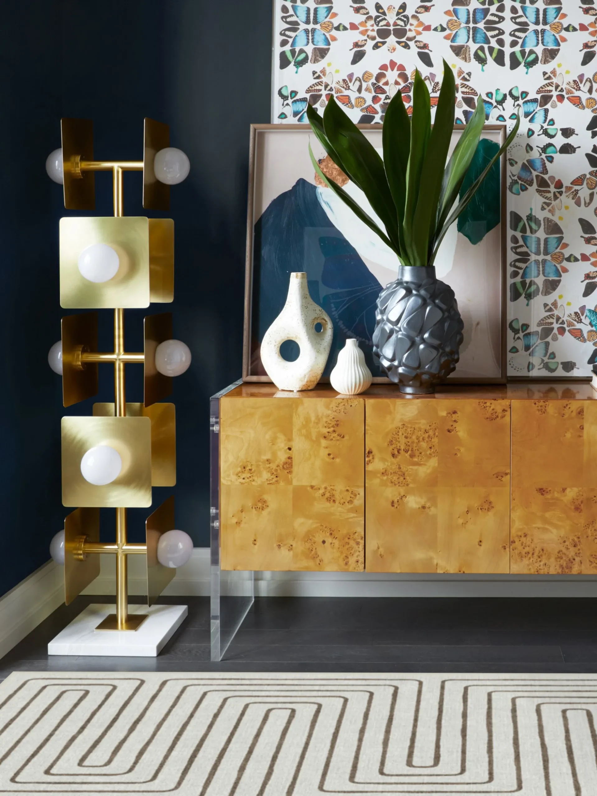 Passatoia a pelo corto lavabile Labyrinth by Jonathan Adler