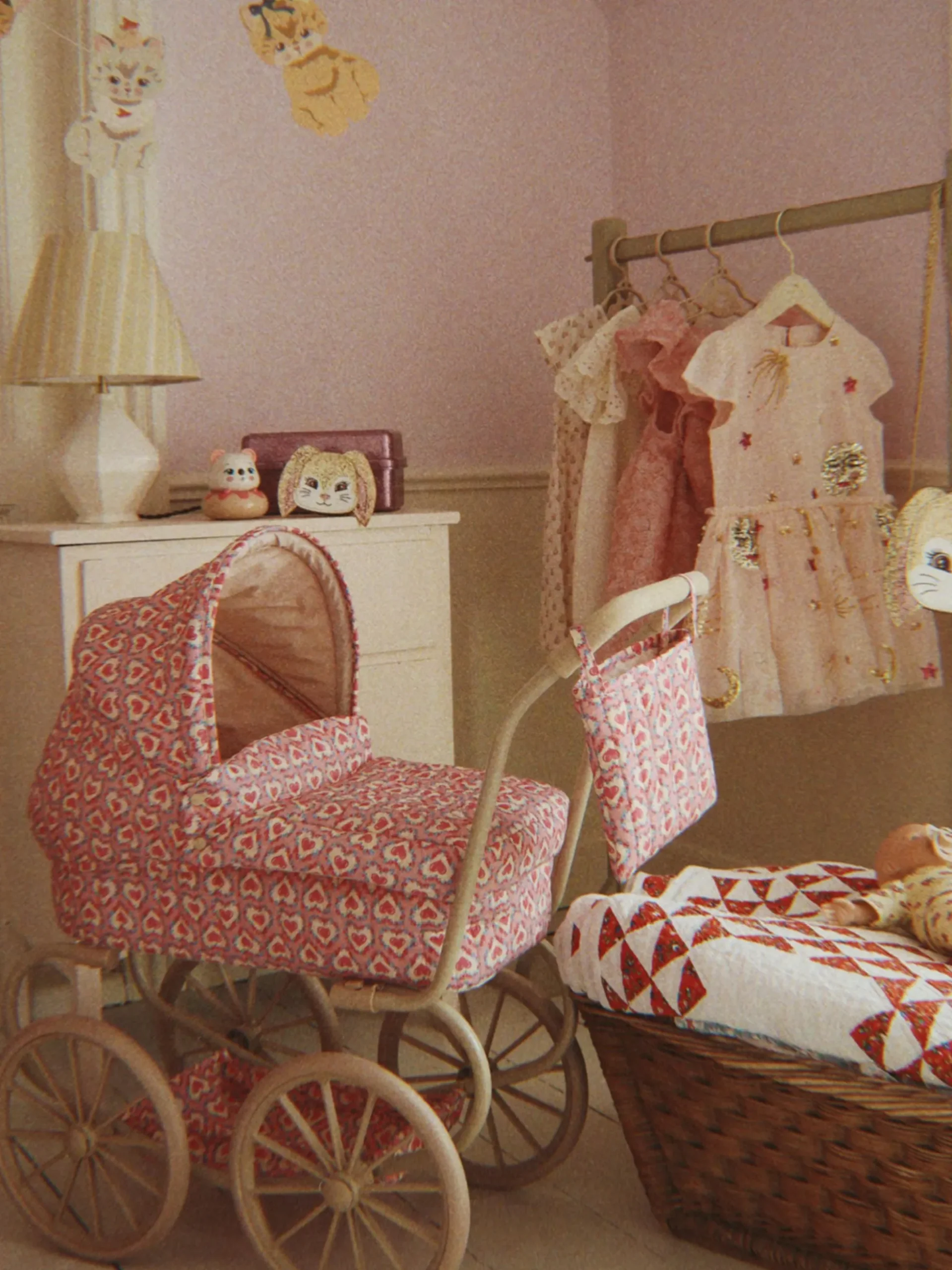Passeggino per bambole Felice Rose