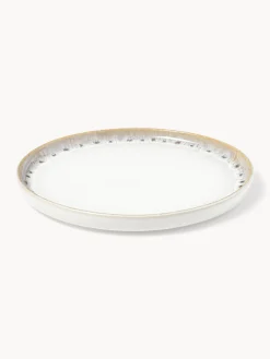 Piatti da colazione fatti a mano con smalto reattivo Danza 4 pz