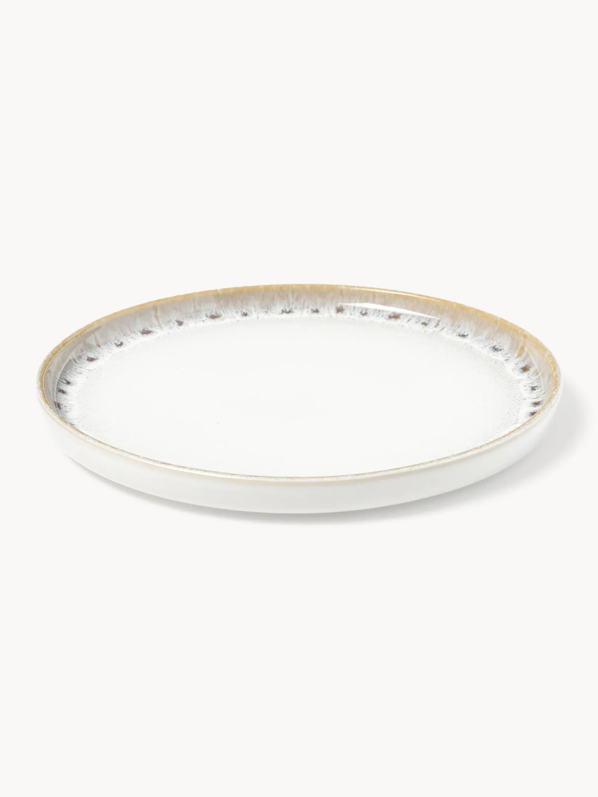 Piatti da colazione fatti a mano con smalto reattivo Danza 4 pz