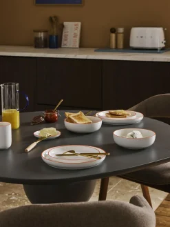 Piatti da colazione in porcellana Facile 2 pz